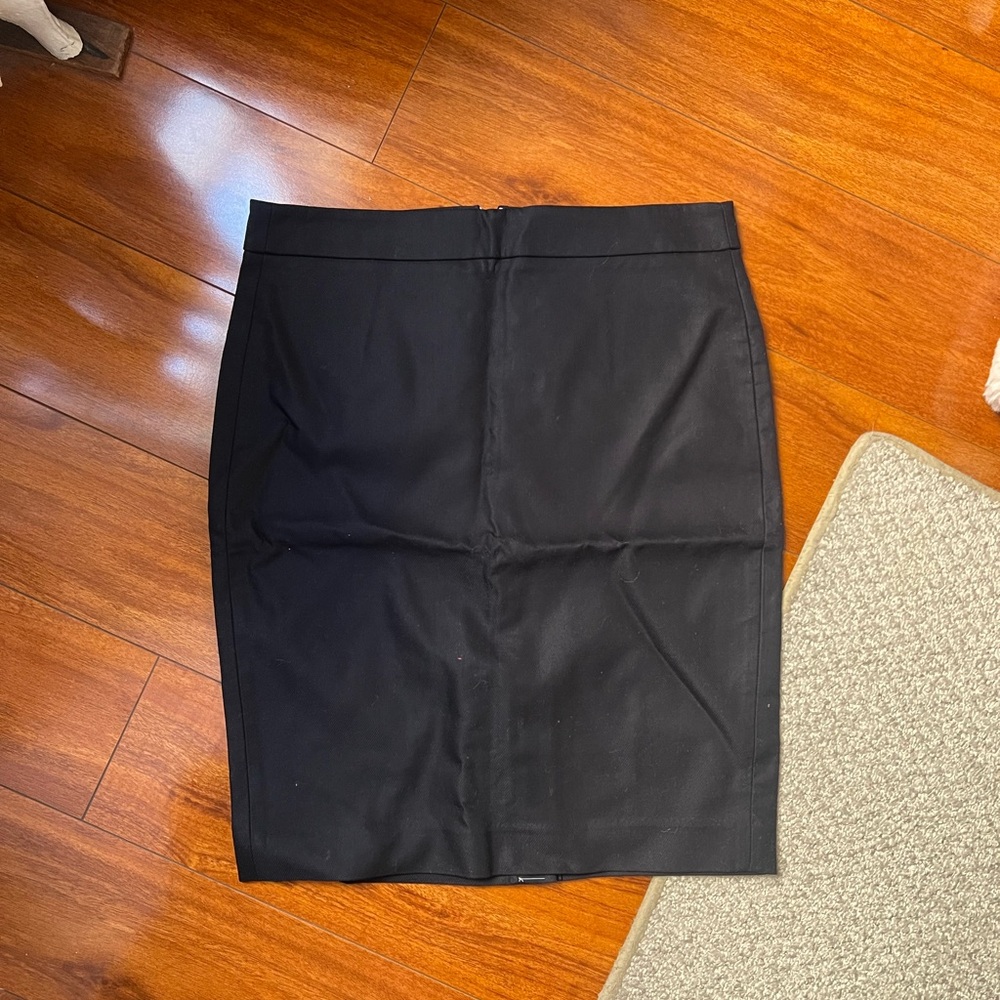 J. Crew Classic Black Pencil Skirt